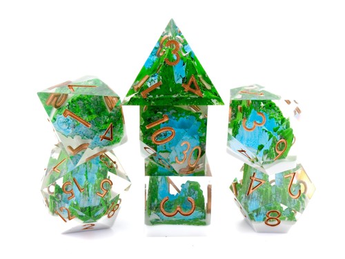 Mountain waterfall resin - mountain,