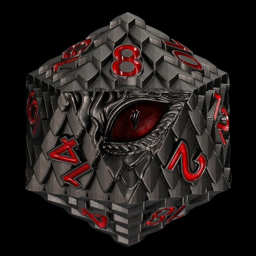 Giant dragon eye metal - eye, d20