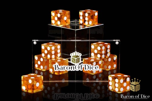 Precision dice fiery orange - dice,